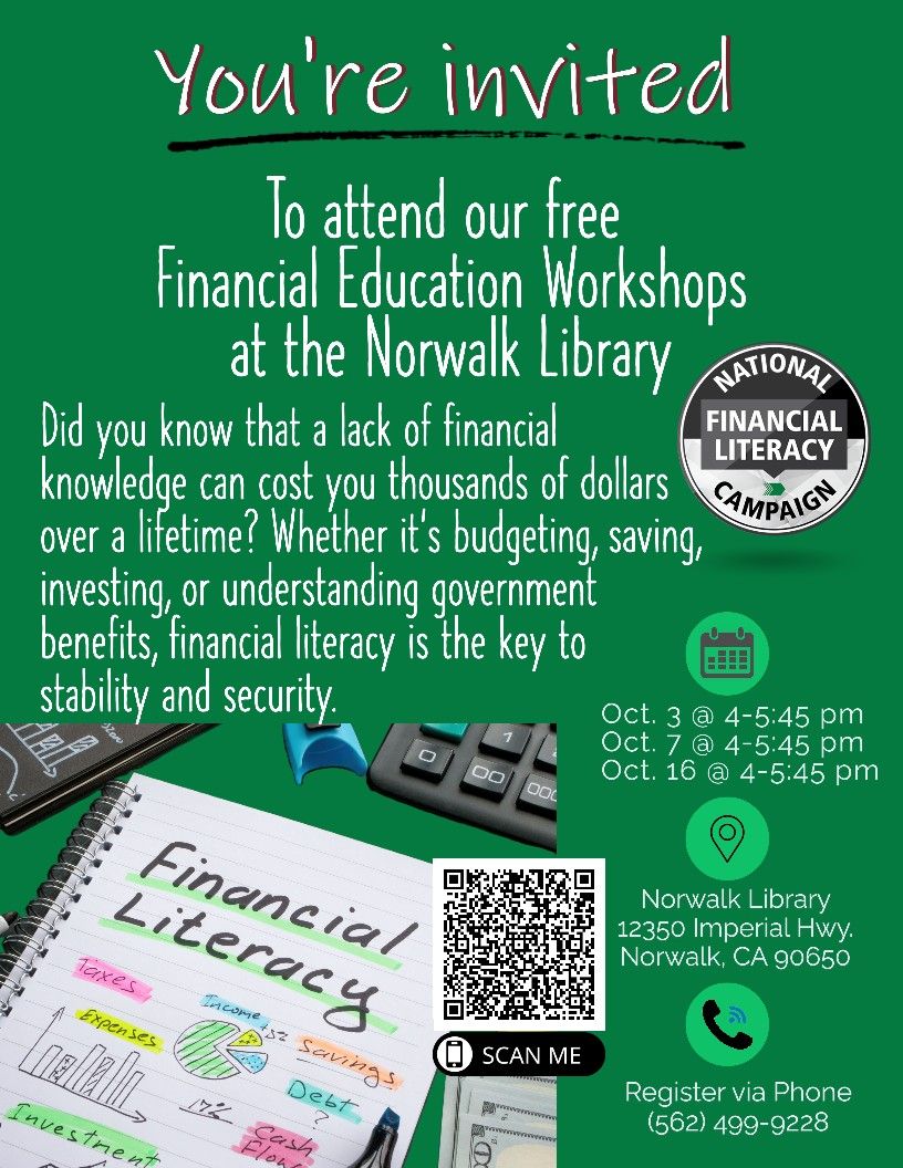 Free Financial Workshop at the Norwalk Library