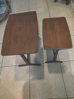 European Vintage Mid Modern Nesting Tables