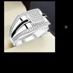 Man’s Ring Silver Size 8 