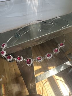 Silver & Ruby Necklace