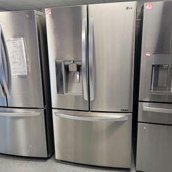 LG French Door Fridge – Stainless, Ice & Water, Clean