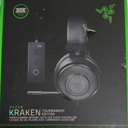 Razer Kraken Tournament Edition THX 7.1 Surround Sound Gaming Headset with Mic. Condition is New Sealed 