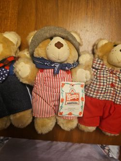Vintage 1986 Appalachan Wendy's Furskins Bears