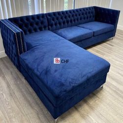 Velvet livingroom sectional sofa 