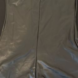 Black leather full jumpsuit size small