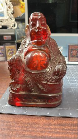 “Laughing buddah “ made from red epoxy