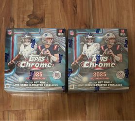 2025 Topps Chrome NFL Football Mega Box Sealed Brand New