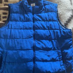 GAP Puffer Vest Sz XL Blue