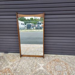 Mid Century Modern Walnut Mirror  By American of Martinsville 