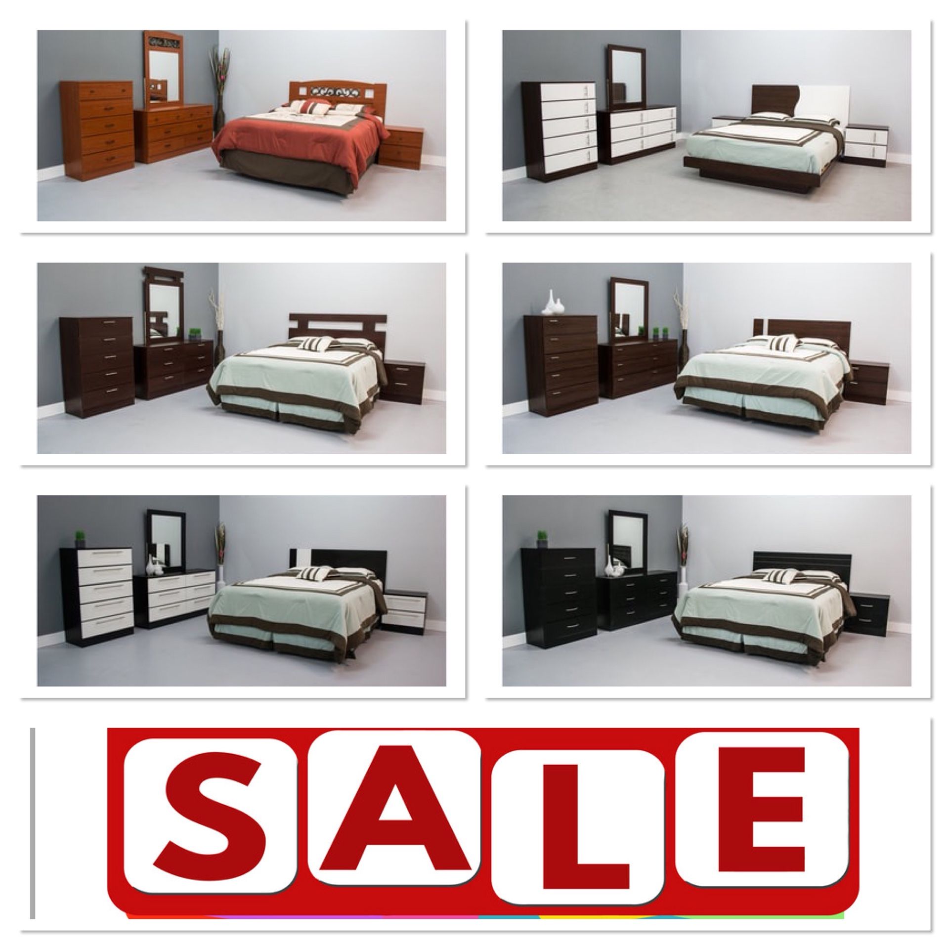 Full or full bedroom set $0 down take it home 5 pcs