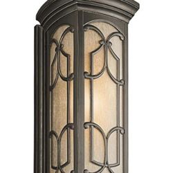 Kichler 49229OZ Franceasi Outdoor Wall 1-Light, Olde Bronze