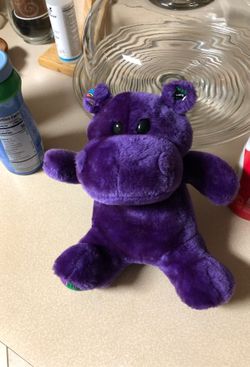 Stuffed hippo toy