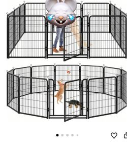 ❤️‍🔥 #C Dog Playpen Outdoor Extra Wide 12 Panels Heavy Duty Dog Fence 40"