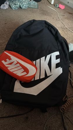 Nike book bag with pouch and lunch bag