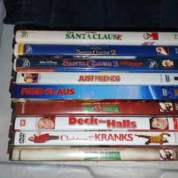 Lot of 9 Christmas DVDs