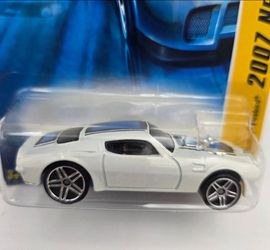 Hot Wheels 1970 Pontiac Firebird  White - "SCUMBUM" - on RearEnd