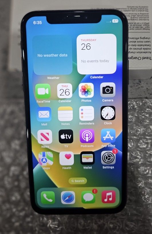 Apple iPhone X 256GB UNLOCKED-Black