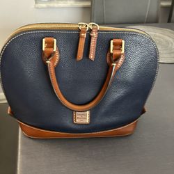 Authentic Dooney & Bourke Navy Leather Purse