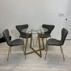 Dining Table With 4 Chairs