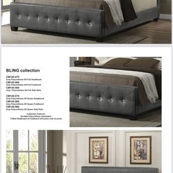 Queen size diamond bed for 399 headboard footboard and rails