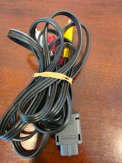 Official Nintendo Mono AV Cable OEM Audio SNES , GameCube N64  tested