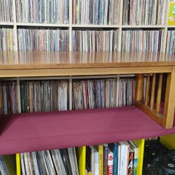 Mid Century Style Double Drop Leaf Ends Coffee Table Mission Graduated Spindle Ends, Wood Supports MAKE OFFER