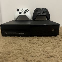 Xbox With Games And Controllers 