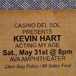 One (1) Ticket To Kevin Heart @ AVA Amphitheatre May 31st
