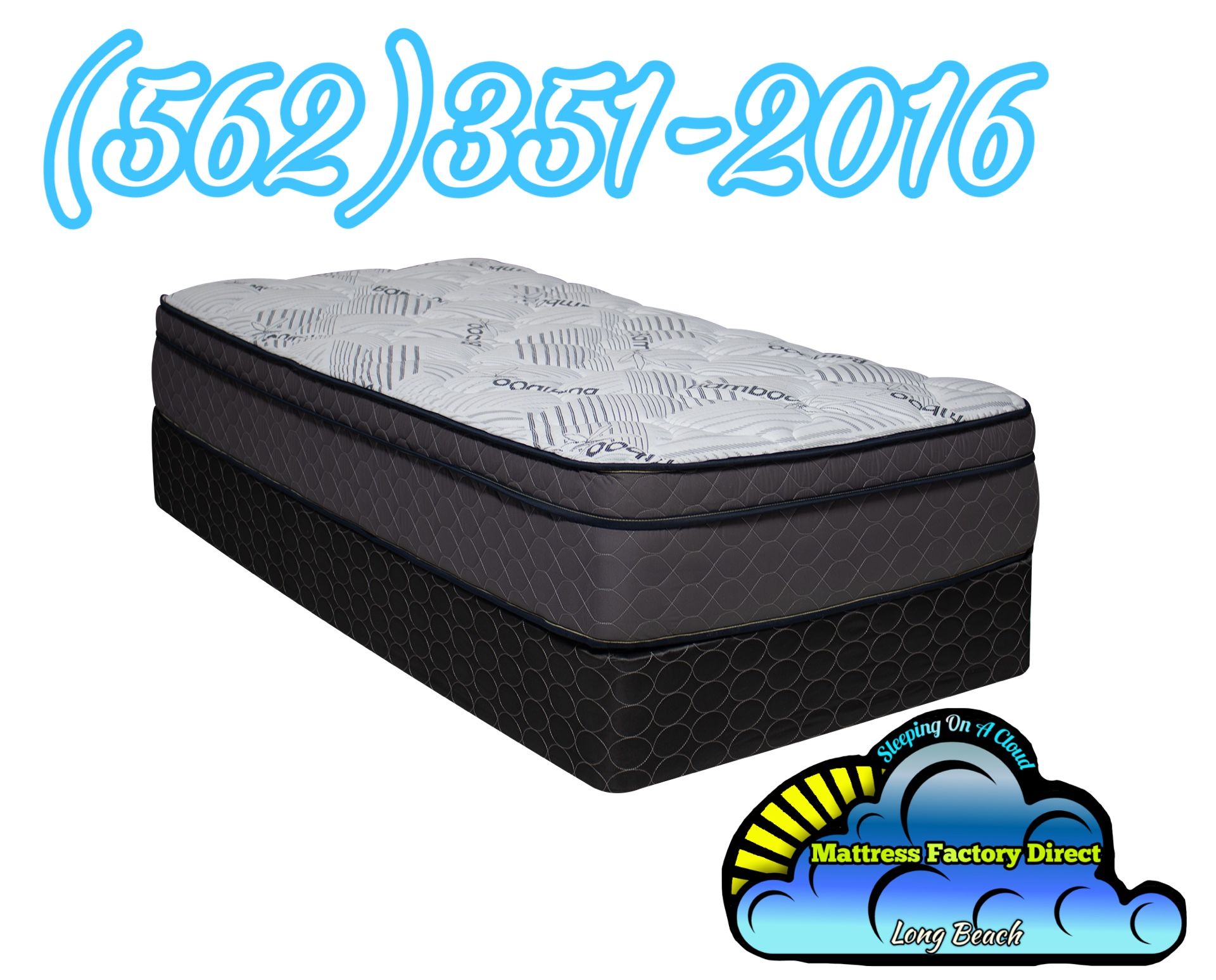 Premium Pillowtop Mattress And Boxspring New Set Cama...