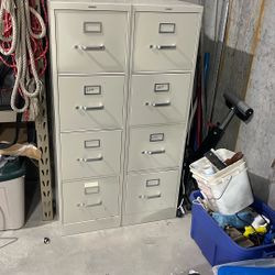 2 - 4 Drawer File Cabinets. 