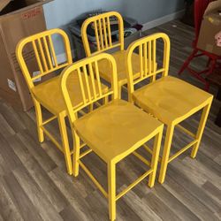 Yellow Bar Stools