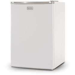 BLACK+DECKER Compact Refrigerator 2.5 Cu. Ft. with True Freezer, White