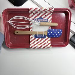 The Bake Shop Red Fourth Of July Brownie Baking Set 
