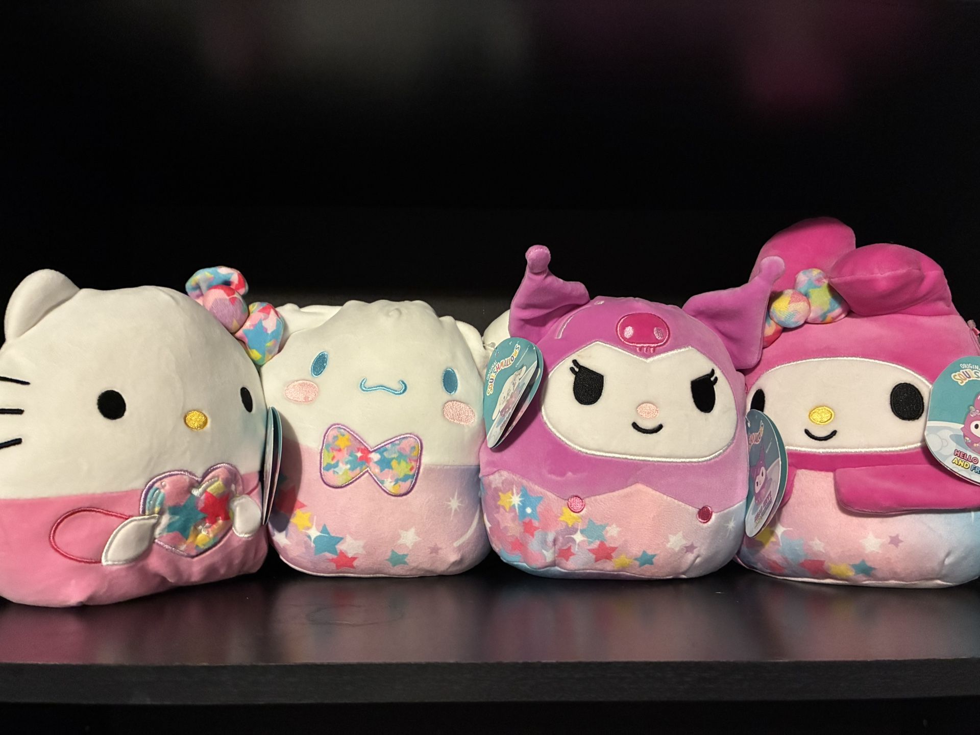 Squishmallows Super Soft Plush Toy 8" , 10” Sanrio Hello Kitty Star Shine Squad