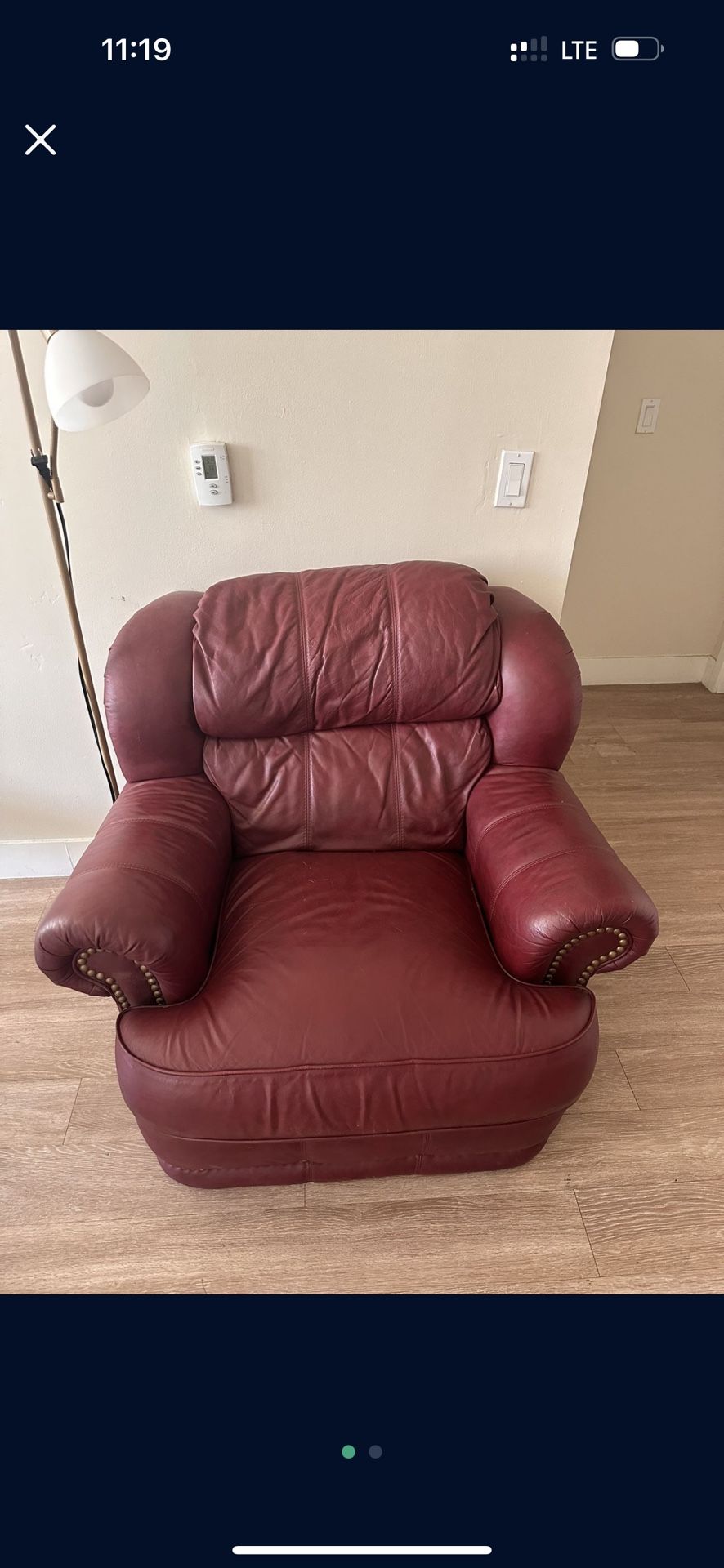 Red Leather Couch