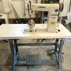 ​Consew 228R-WIG​​ High Speed, Post Bed, 1 Needle, Drop Feed, Lockstitch Industrial Wig and Hat Sewing Machine​