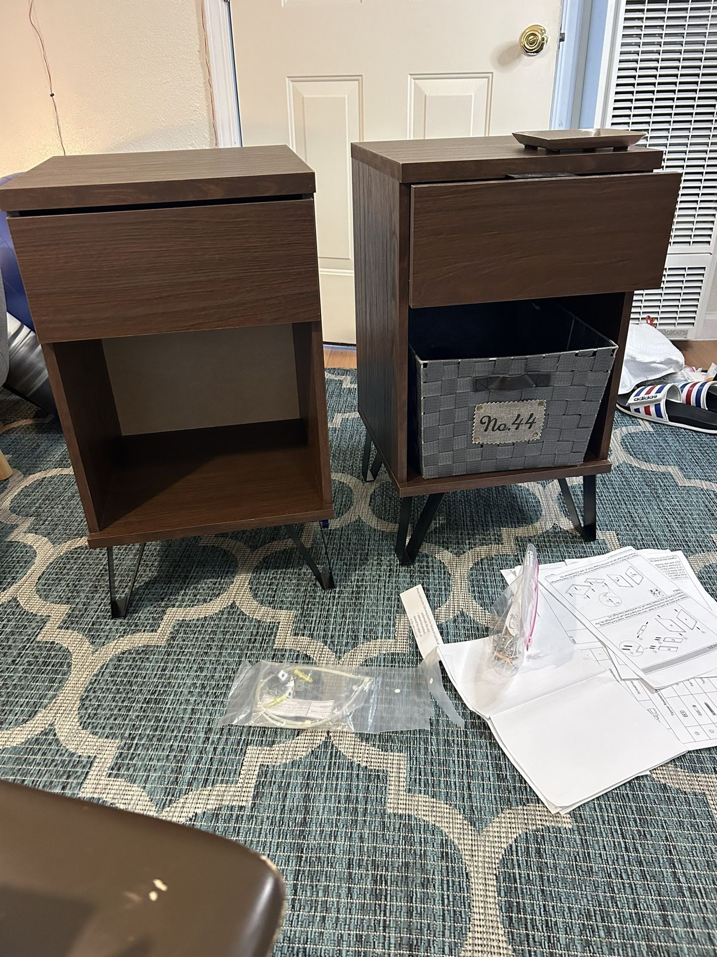 Tall End Tables - Pair - Bedside New