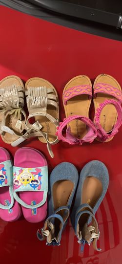 toddler girls shoes sandals size 9T all for $10
