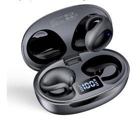 New Open Ear Earbuds,Clip on Earbuds,Sport Bluetooth Headphones,with Dual Digital Display，IPX7 Waterproof Design ，44H Playtime，for Workouts and Runnin