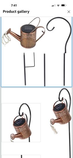 Solar Watering Can Light 36 LEDs Warm Light Hanging Lantern with Hook - Solar Powered Ambient Garden Decor for Patio, Lawn, Yard Pathway 74 15$