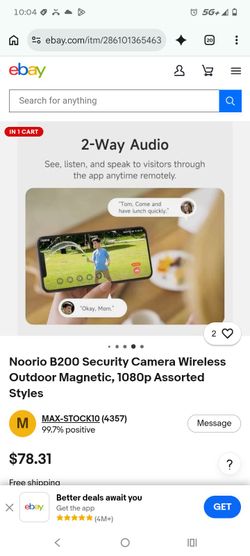 Noorio b200 wireless security camera