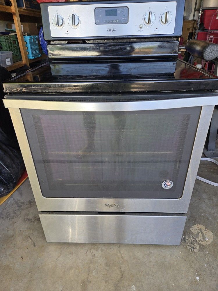 Stove Top Oven - Glass, Whirlpool, 5 Burners