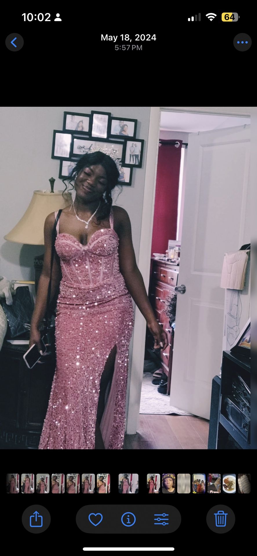 Pink Sequin Dress