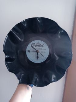 Vintage Record Album Clock