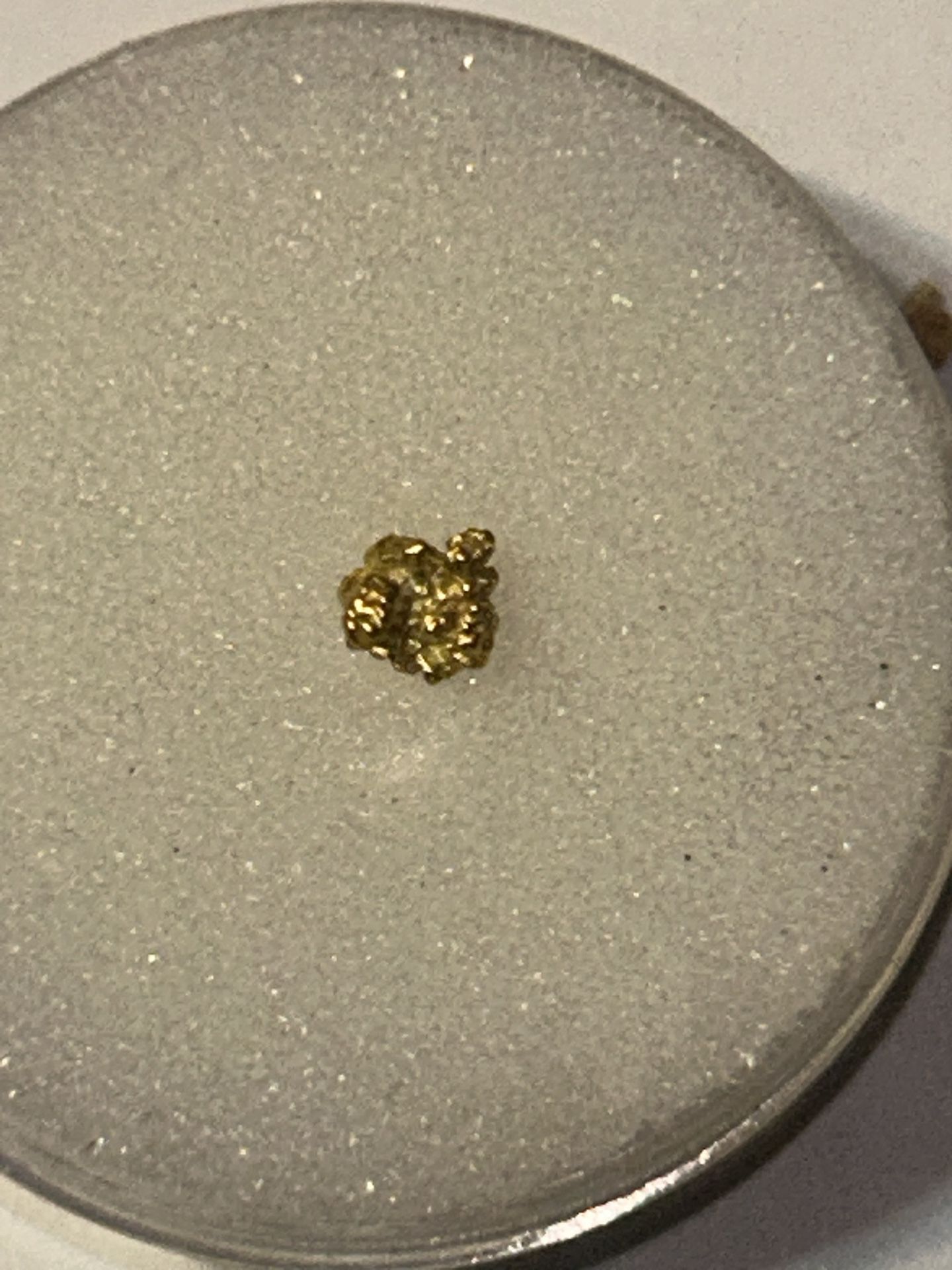 Three individual unique gold Nuggets