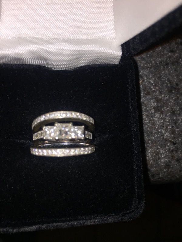 Size 5 wedding ring and bands all separated