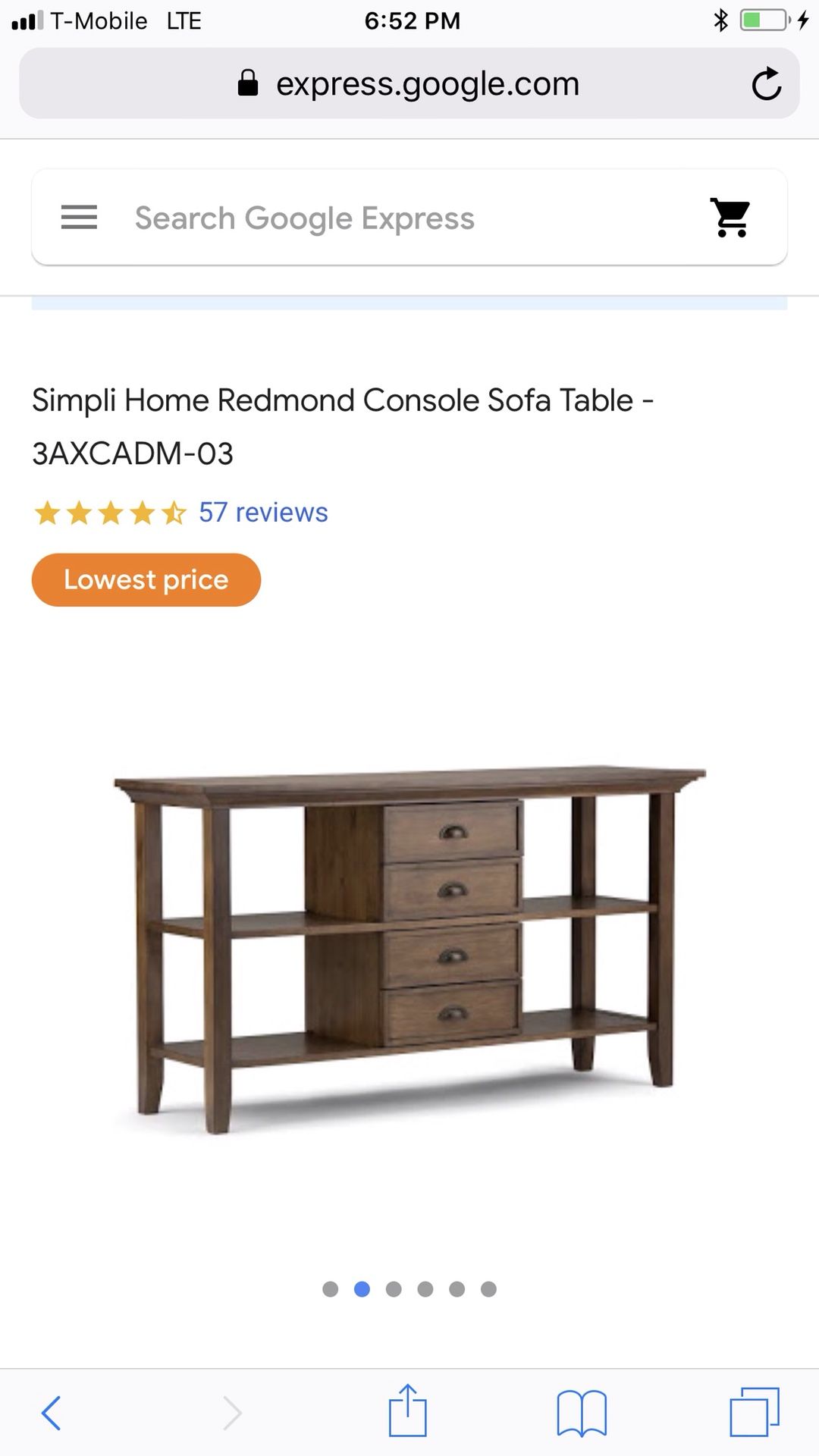 Console sofa table