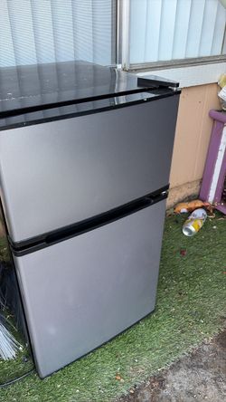 Stainless steel mini fridge
