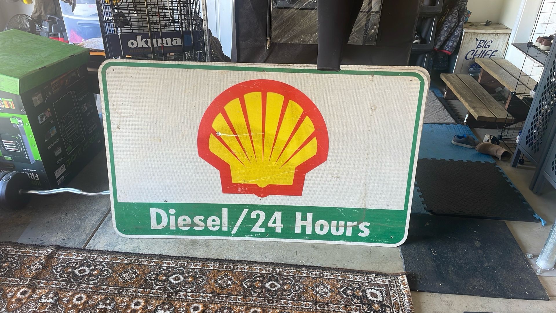 Shell Gas Station Diesel Sign