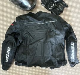 Teknic Leather Motorcycle Jacket - Size US40/Euro50